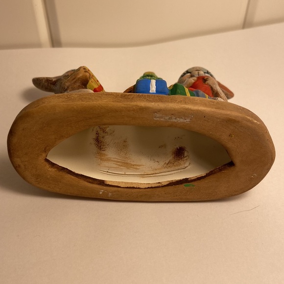 MCM Vintage Mouse  Mice Couple at Christmas Holiday Figurine hand painted - Picture 15 of 16